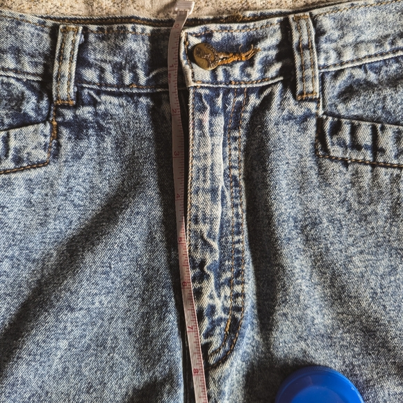 Vintage Acid Wash Denim Skirt in Blue and Gray - Picture 6 of 14